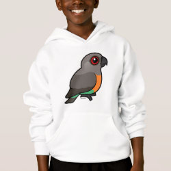 Birdorable Red-bellied Parrot Girls' American Apparel Fine Jersey T-Shirt