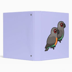 Red-bellied Parrot Pair Avery Signature Binder 8.5x11