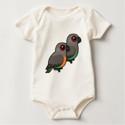 Red-bellied Parrot Pair Infant Organic Creeper