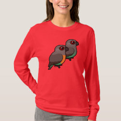 Red-bellied Parrot Pair Women's Basic Long Sleeve T-Shirt