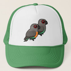 Red-bellied Parrot Pair Trucker Hat