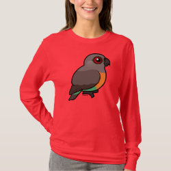 Birdorable Red-bellied Parrot Women's Basic Long Sleeve T-Shirt