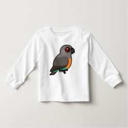 Birdorable Red-bellied Parrot Toddler Long Sleeve T-Shirt