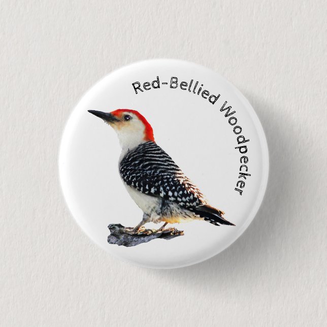 Red-Bellied Woodpecker Button (Front)