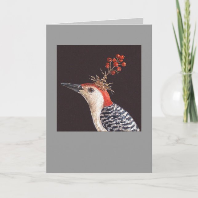 red-bellied woodpecker card (Front)