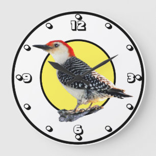 Red-Bellied Woodpecker Large Clock
