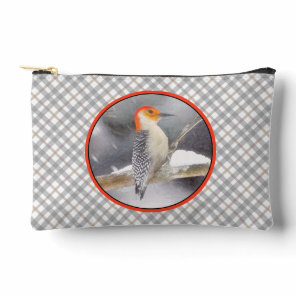 Red-Bellied Woodpecker Painting Original Bird Art Accessory Pouch