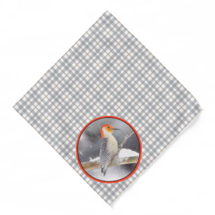 Red-Bellied Woodpecker Painting Original Bird Art Bandana