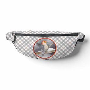 Red-Bellied Woodpecker Painting Original Bird Art Fanny Pack