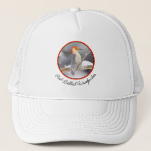Red-Bellied Woodpecker Painting Original Bird Art Trucker Hat