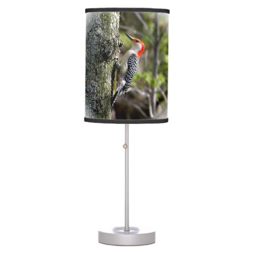 Red Bellied Woodpecker Table Lamp