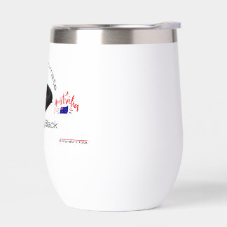 Red Belly Black Thermal Wine Tumbler