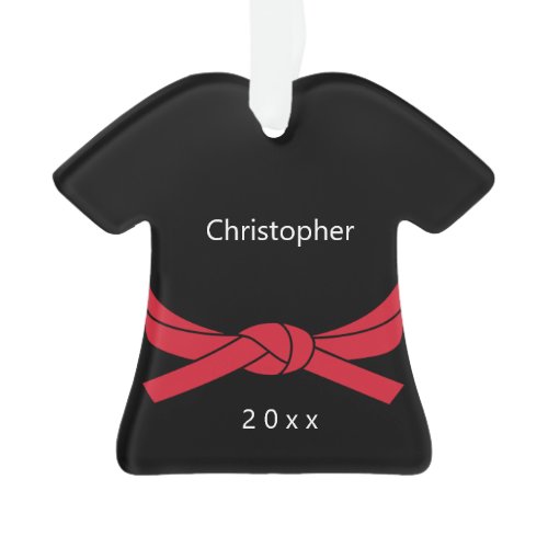 Red Belt Karate Ornament