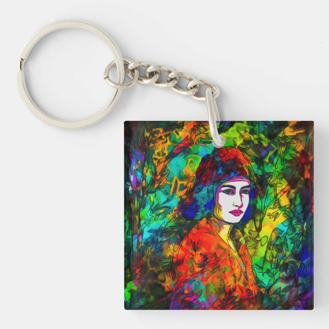 Red Beret Keychain (Front)