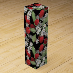 Red berries , cherry wine gift box