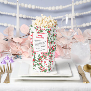 Red Berries   Heartfelt Message   Merry Christmas Favor Boxes