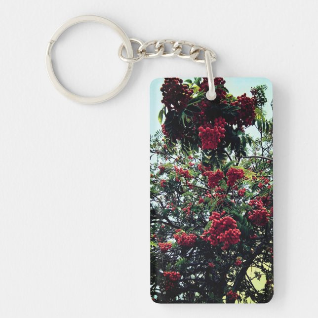 Red berries keychain (Front)