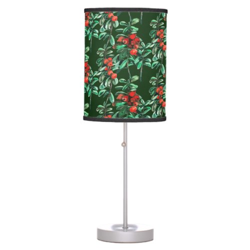 Red berries lingonberries table lamp