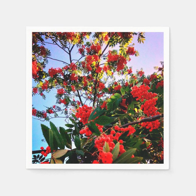 Red berries napkins (Front)
