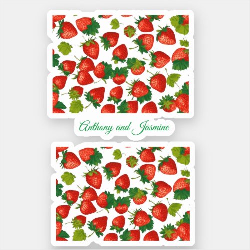 red berries wedding sticker