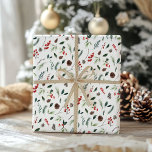 Red Berry Botanical Watercolor Christmas Pattern Wrapping Paper Sheets<br><div class="desc">Add a touch of color and elegance to your holiday season with the Red Berry Botanical Watercolor Christmas Pattern Wrapping Paper Sheets! A festive and beautiful design, this unique wrapping paper features a pattern of a winter wonderland filled with delicate botanicals. The colors will pop as they catch the light...</div>