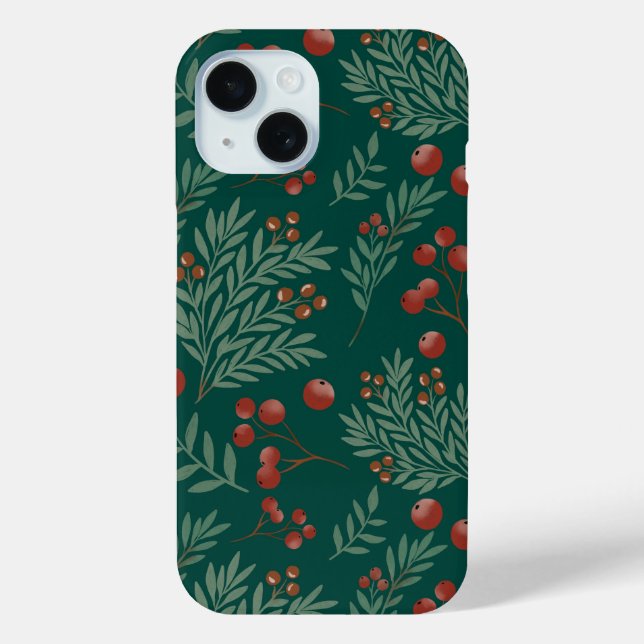 Red Berry Christmas Phone Case (Back)
