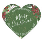 Red Berry Christmas Wreath Return Address Label