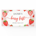 Red Berry First Birthday Strawberry Girl Birthday