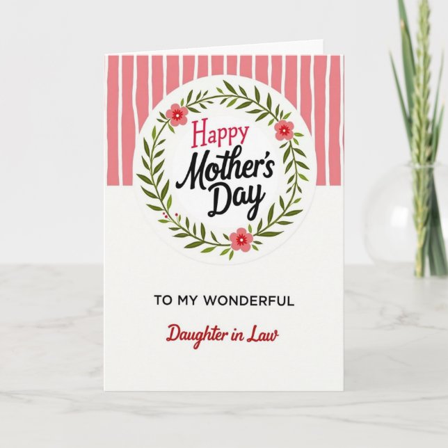 Red Berry Mothers Day Card (Front)