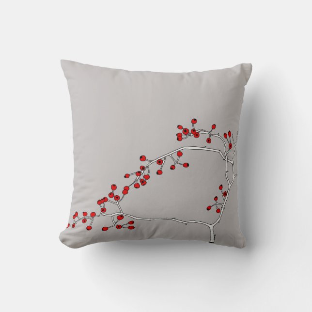 Red berry pillow (Front)