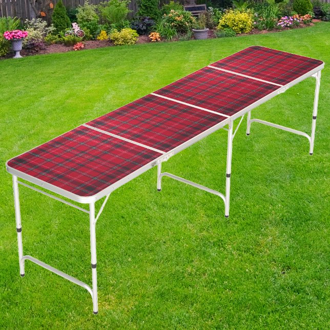 Red Berry Plaid Beer Pong Table (Creator Uploaded)