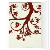 Red Betta Siamese Fighting Fish Cards (Inside (Left))