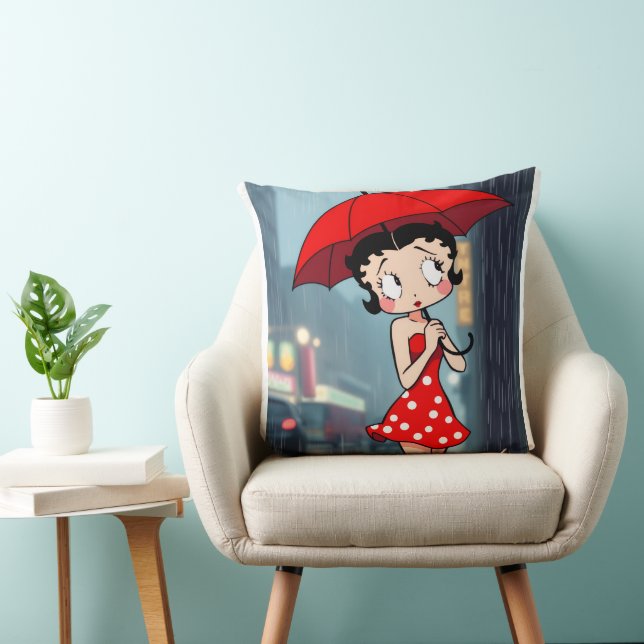 Red Betty Throw Pillow (Chair)
