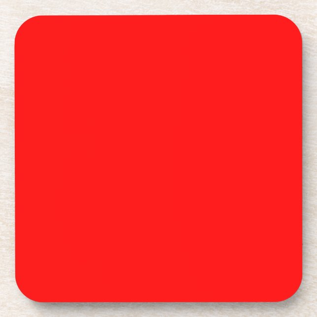 Red Beverage Coaster (Front)