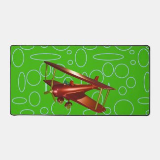 Red Bi-plane on Green Circles and Loops