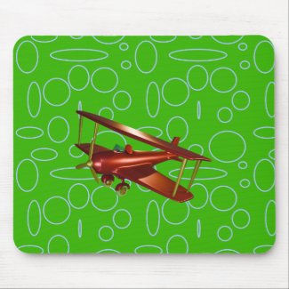 Red Bi-plane on Green Circles and Loops