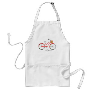 Red Bicycle Adult Apron
