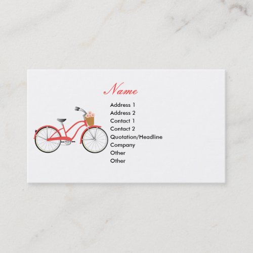 Red Bicycle Business Cards