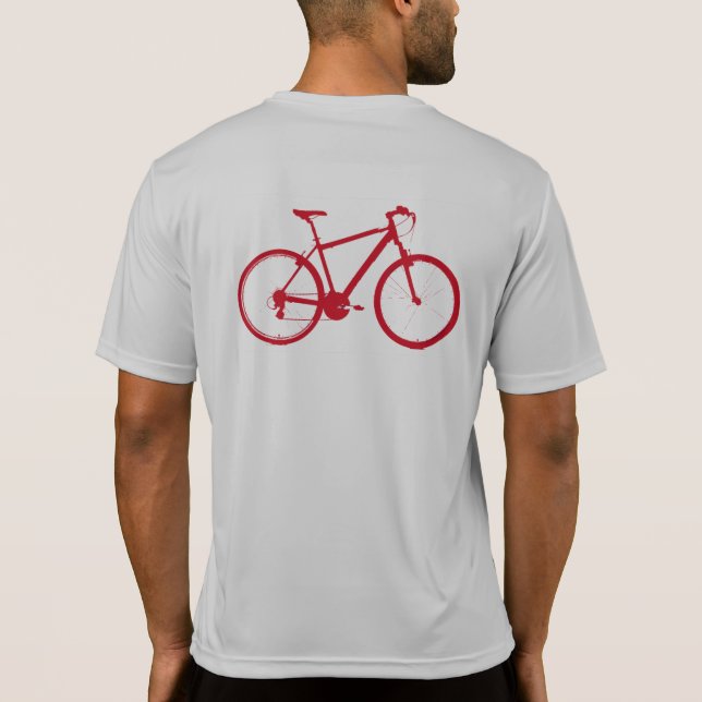 red bicycle / cycling T-Shirt (Back)