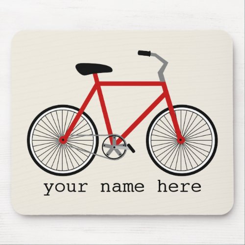 Red Bicycle Mousepad