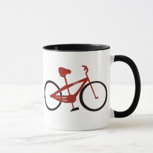 Red Bicycle Mug