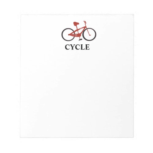 Red Bicycle Notepad