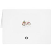 Red Bicycle with Basket Cards (Back Horizontal)