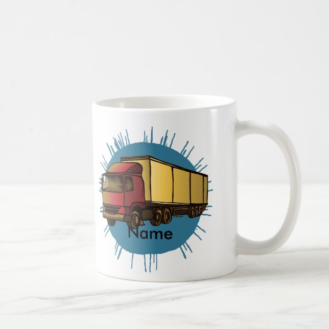 Red Big Rig Truck mug (Right)