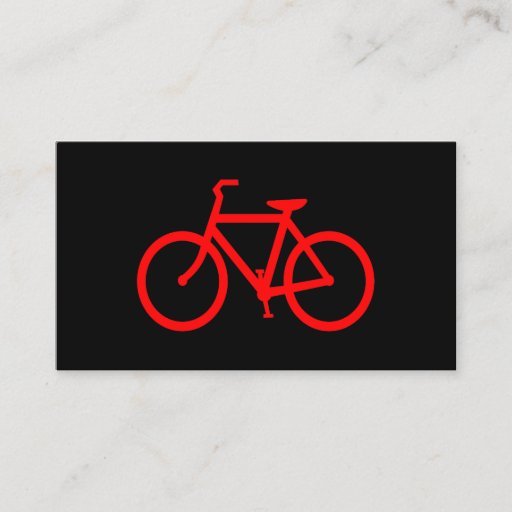 Customizable Red Bike Business Cards