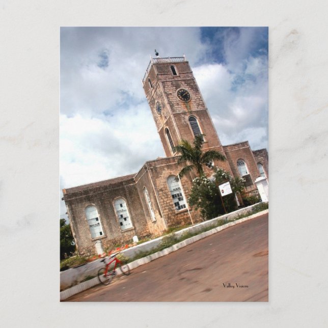 Red Bike In Jamaica Postcard (Front)