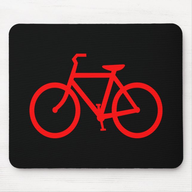 Red Bike Mouse Pad (Front)