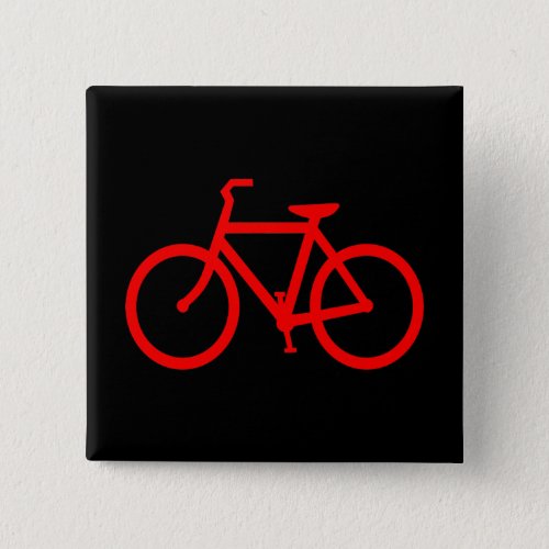 Red Bike Pinback Button
