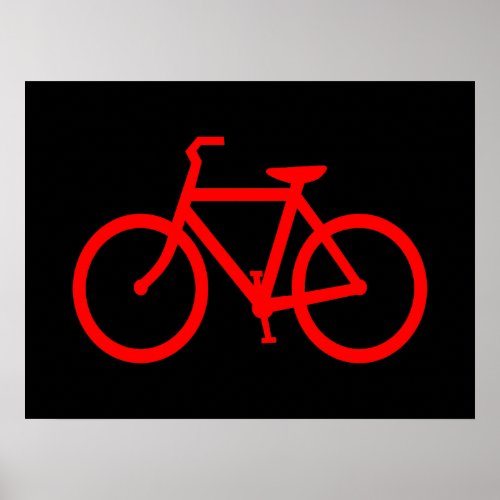 Red Bike Poster