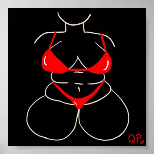 Red Bikini Poster